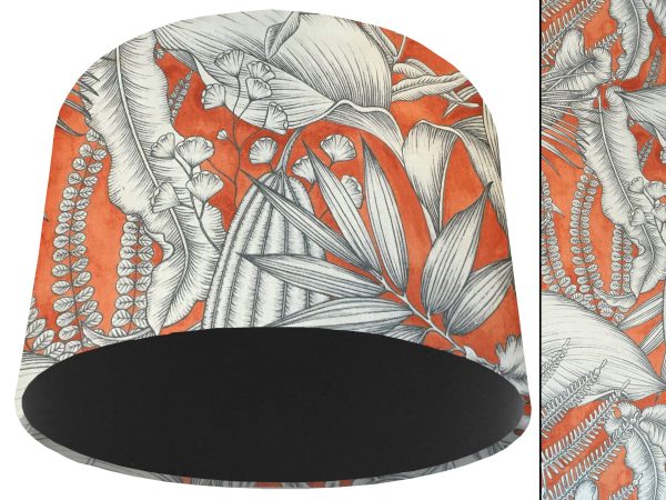 Orange Tropical Light Shade Black, Bold Home Interior