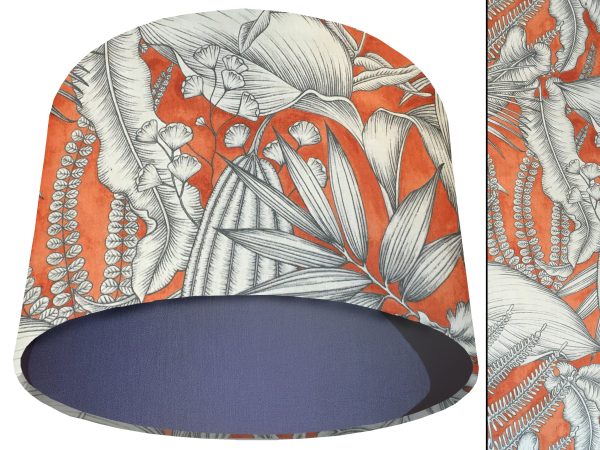 Orange Tropical Light Shade Blue, Bold Home Interior