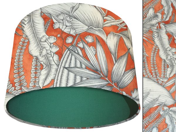 Orange Tropical Light Shade Green, Bold Home Interior