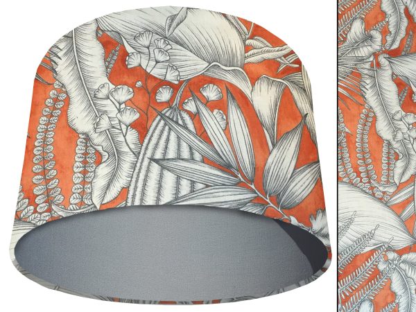 Orange Tropical Light Shade Light Grey, Bold Home Interior