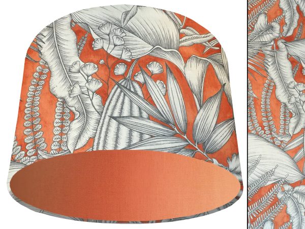 Orange Tropical Light Shade Orange, Bold Home Interior