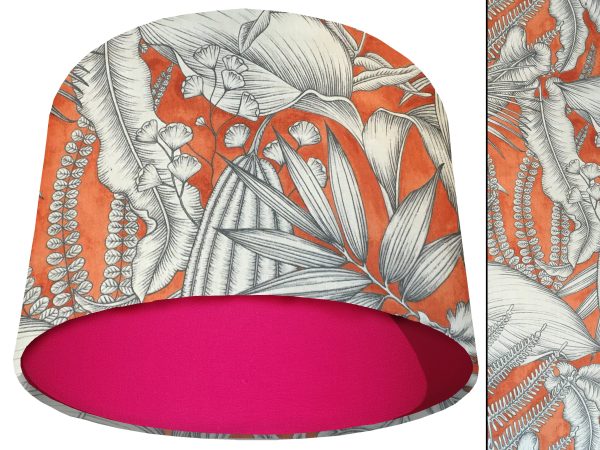 Orange Tropical Light Shade Pink, Bold Home Interior