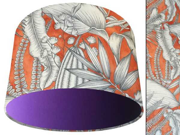 Orange Tropical Light Shade Purple, Bold Home Interior