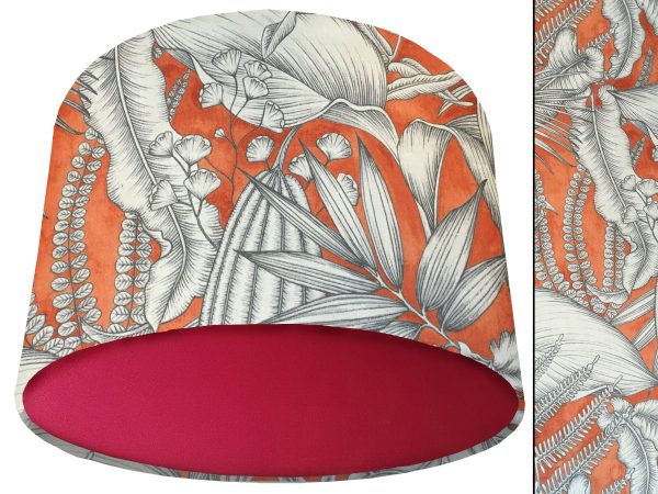 Orange Tropical Light Shade Red, Bold Home Interior