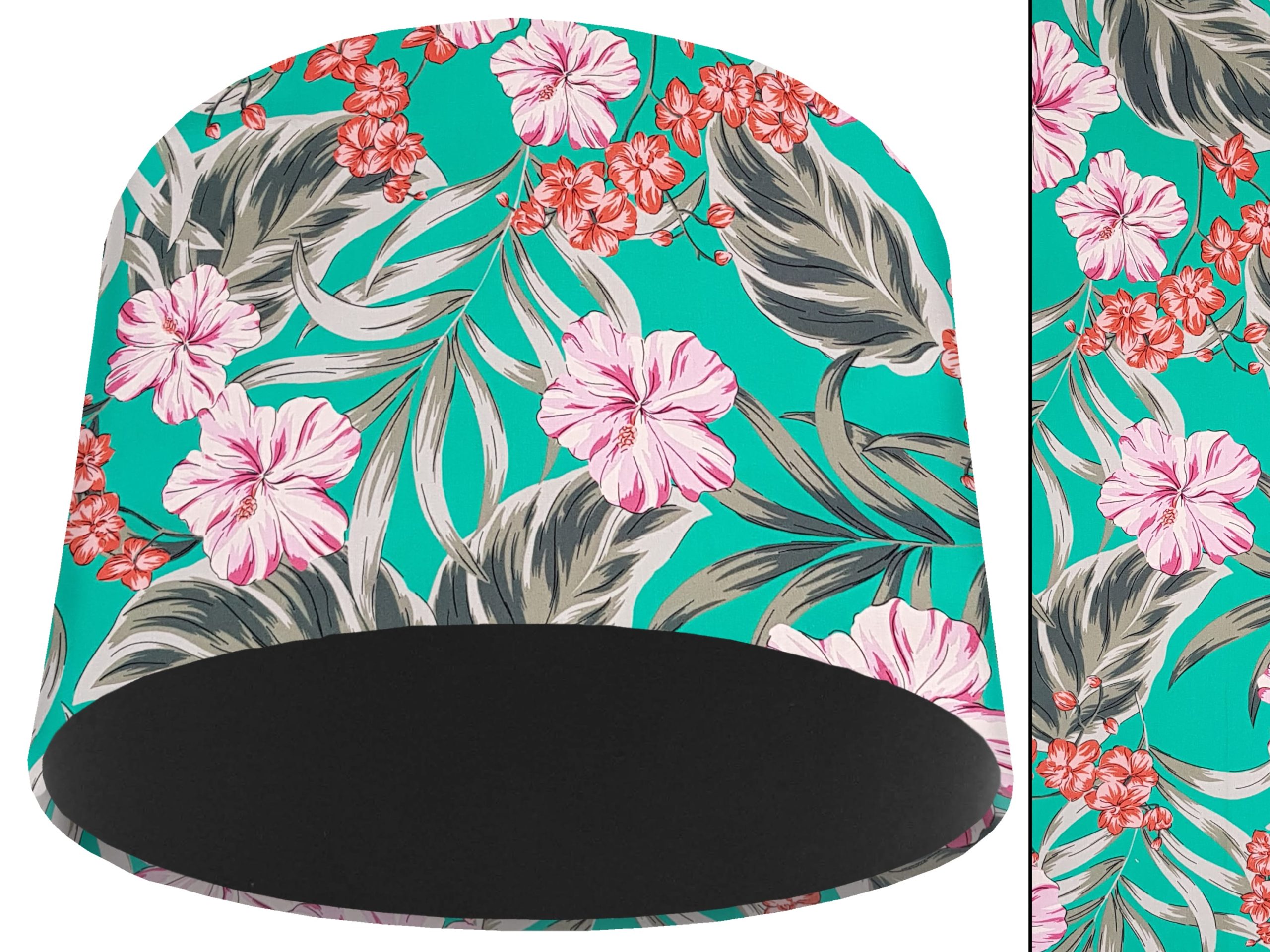 Pastel Tropical Light Shade Black, Modern Home Lampshade