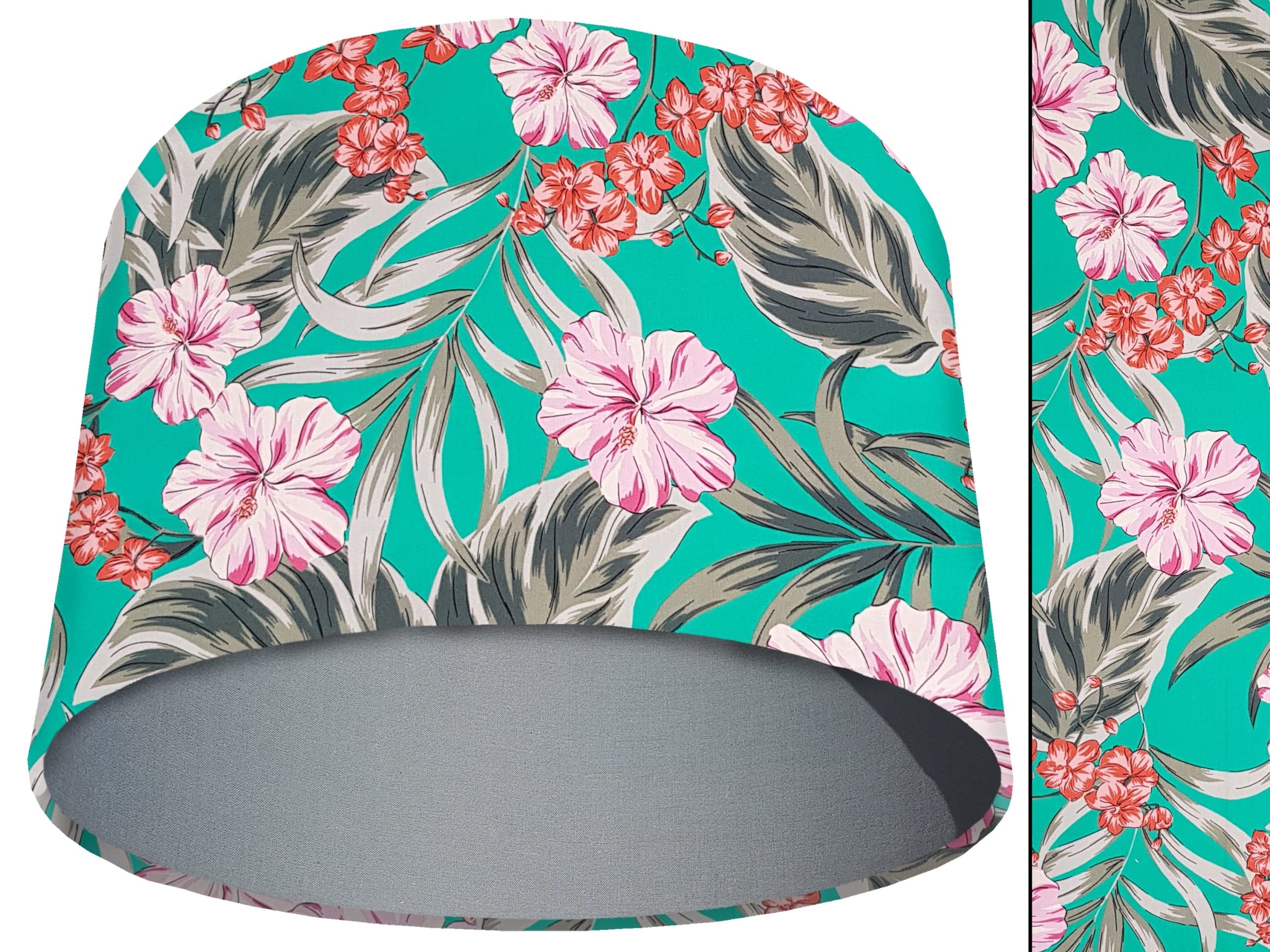 Pastel Tropical Light Shade Light Grey, Modern Home Lampshade