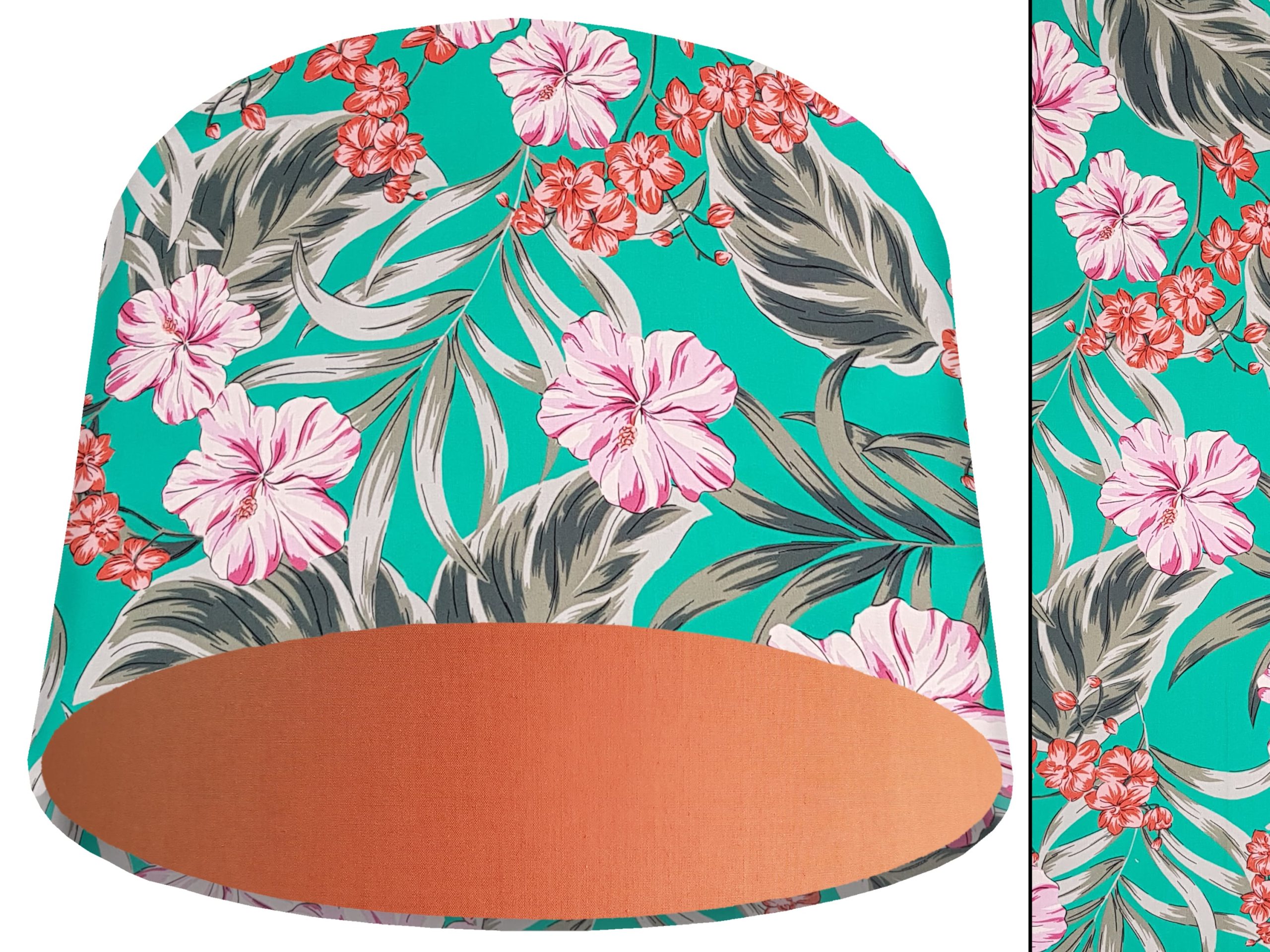 Pastel Tropical Light Shade Orange, Modern Home Lampshade