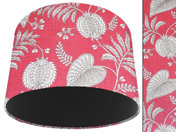 Paisley Pink Light Shade Black, Bold Home Interior Lighting