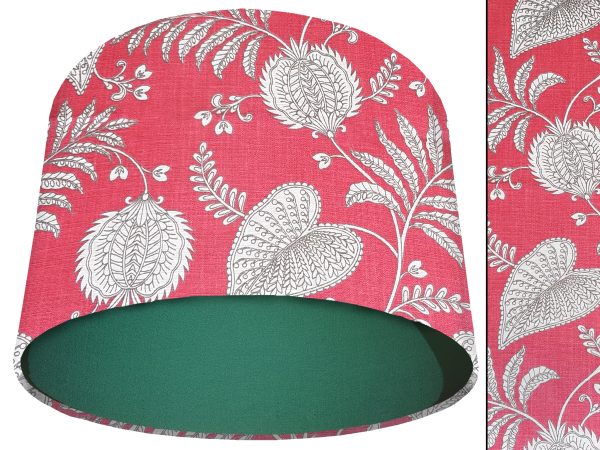 Paisley Pink Light Shade Green, Bold Home Interior Lighting