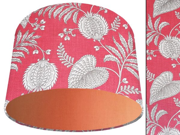 Paisley Pink Light Shade Orange, Bold Home Interior Lighting
