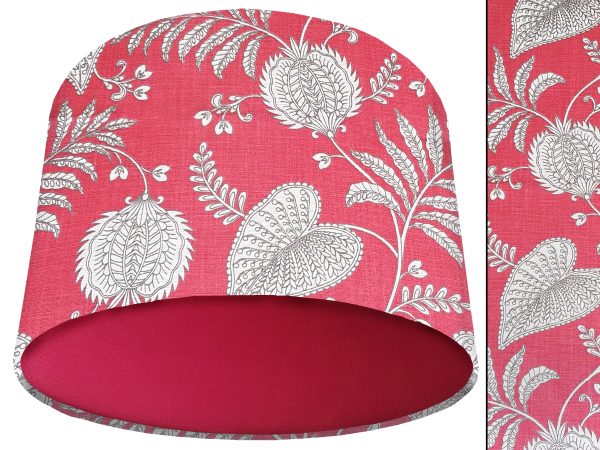Paisley Pink Light Shade Red, Bold Home Interior Lighting