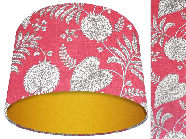 Paisley Pink Light Shade Yellow, Bold Home Interior Lighting