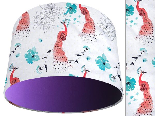 Pink Peacock Light Shade Purple, Modern Country Lampshade
