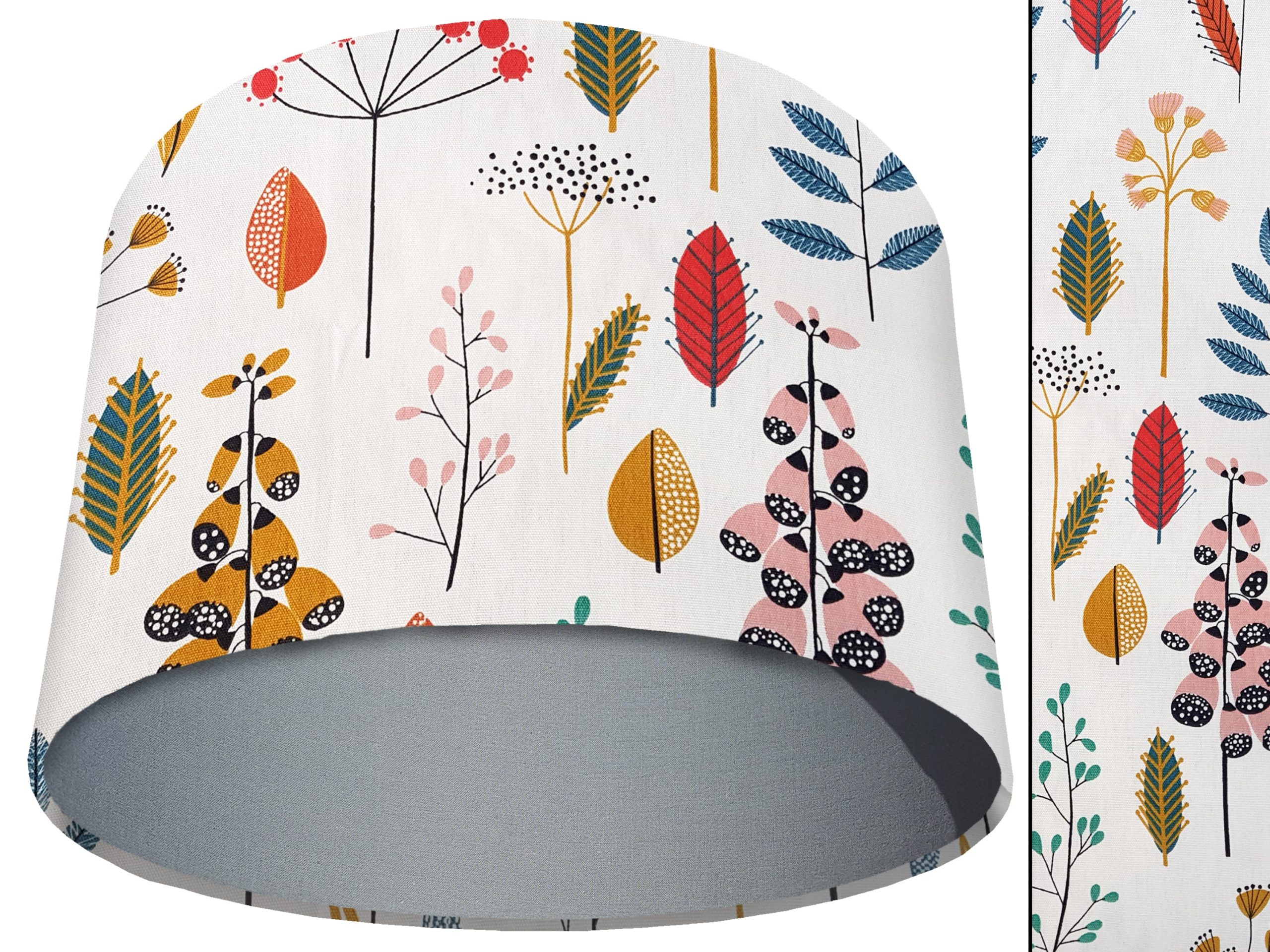 Scandi Flowers Light Shade Light Grey, Modern Scandinavian