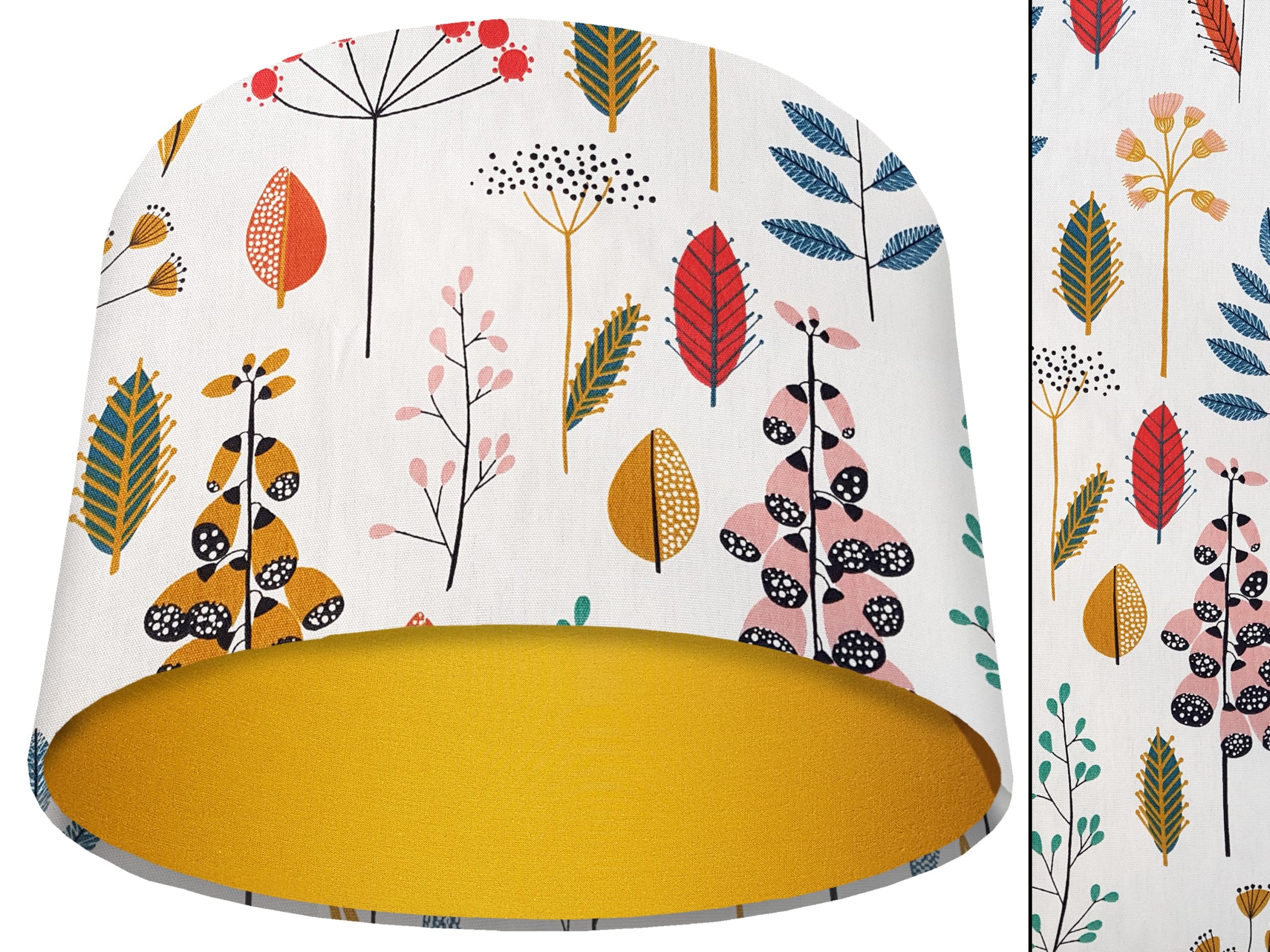 Scandi Flowers Light Shade Yellow, Modern Scandinavian