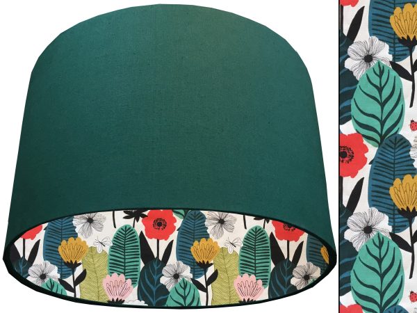 Summer Leaf Lampshade Green, Modern Scandi Interior