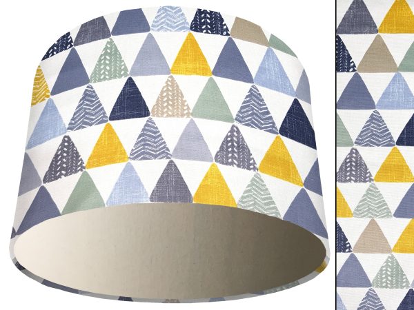 Geometric Patterned Light Shade Cream, Modern Interior
