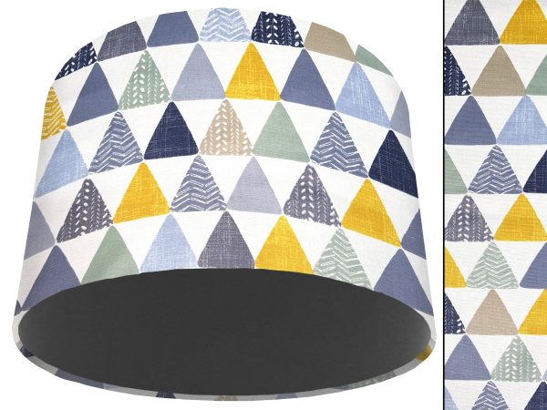 Geometric Patterned Light Shade Dark Grey, Modern Interior