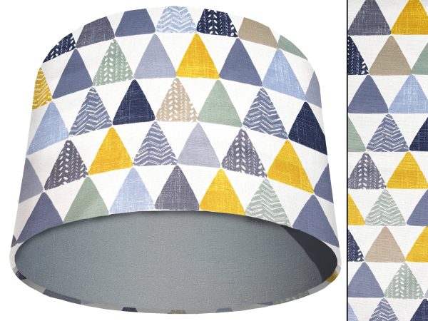 Geometric Patterned Light Shade Light Grey, Modern Interior