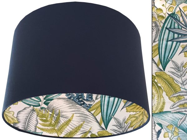 White Tropical Blue Lampshade Blue, Bold Interior Home