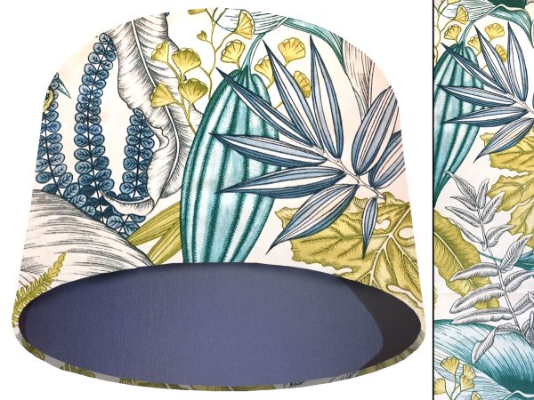 White Tropical Blue Light Shade Blue, Colourful Home