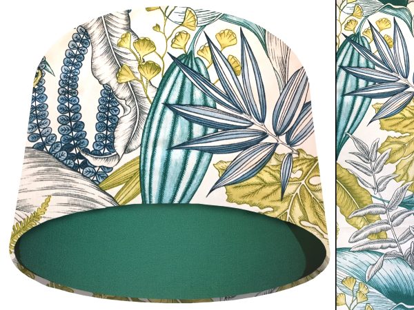 White Tropical Blue Light Shade Green, Colourful Home
