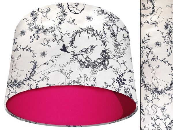 Black & White Animal Light Shade Pink, Modern Country