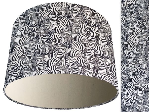 Zebra Print Light Shade Cream, Bold Home Interior Lighting