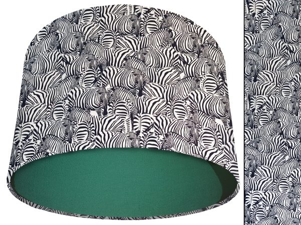 Zebra Print Light Shade Green, Bold Home Interior Lighting