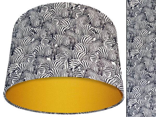 Zebra Print Light Shade Yellow, Bold Home Interior Lighting