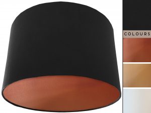 Black Lampshade Copper, Plain Black Light Shade