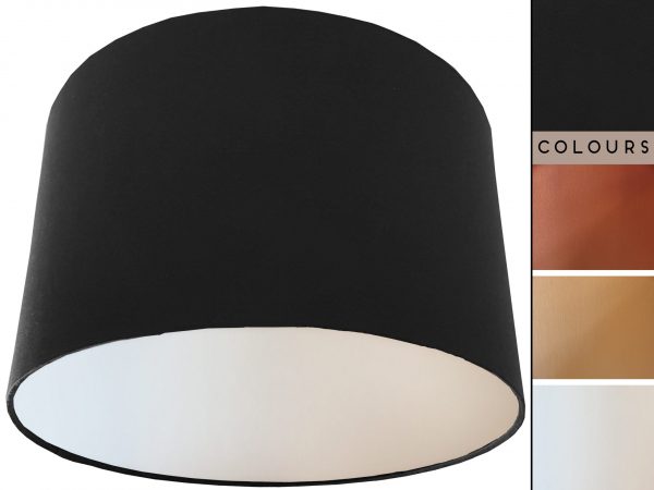 Black Lampshade White, Plain Black Light Shade