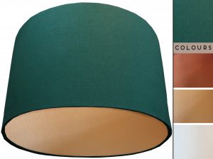 Green Lampshade Gold, Plain Green Light Shade