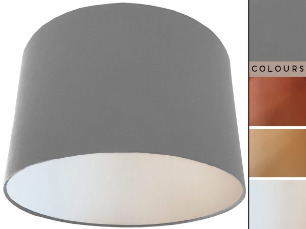 Light Grey Lampshade White, Plain Grey Light Shade