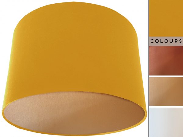 Yellow Lampshade Gold, Plain Mustard Yellow Light Shade