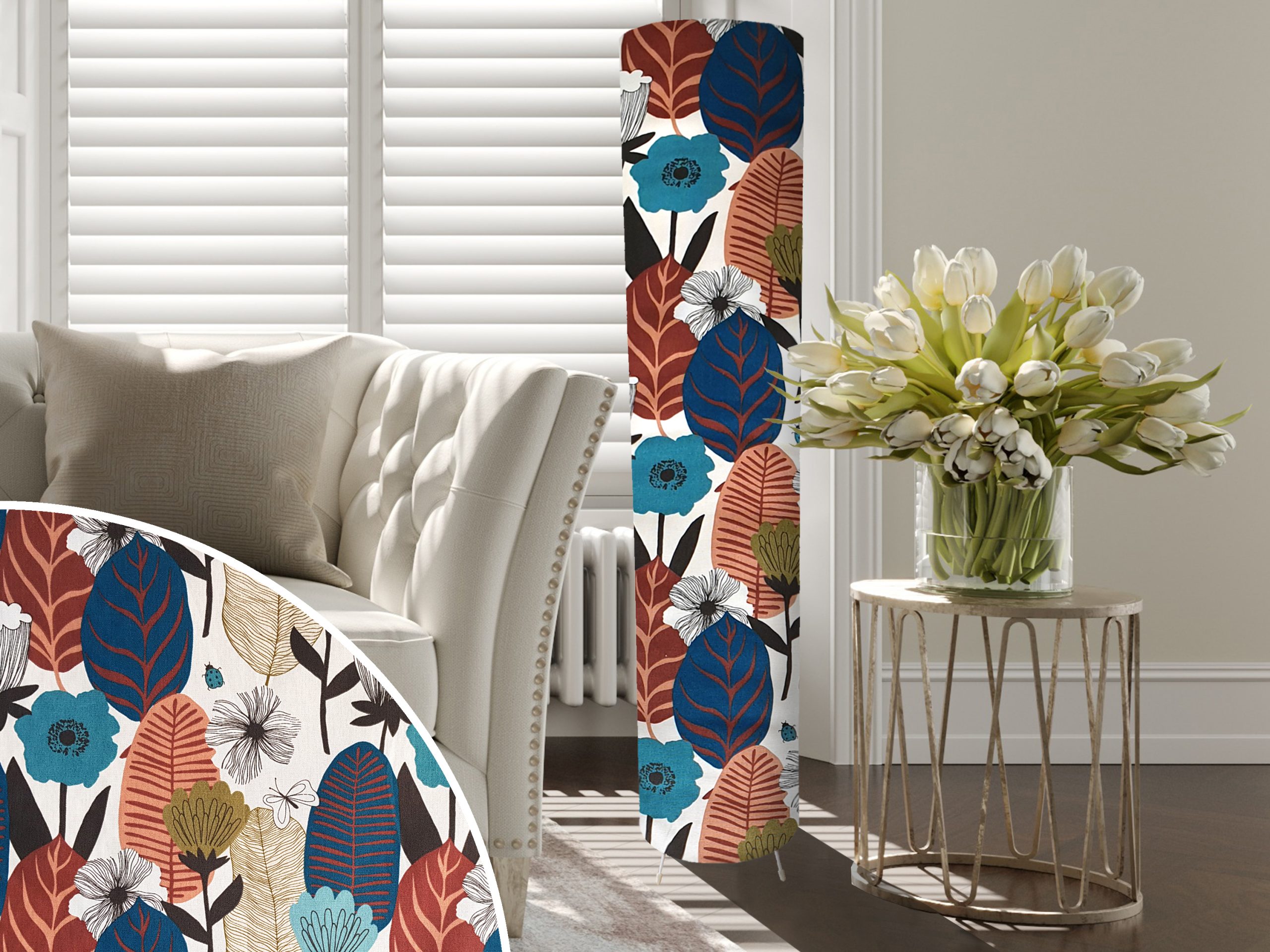 Autumn Leaf Floor Lamp, Scandi Home Interior