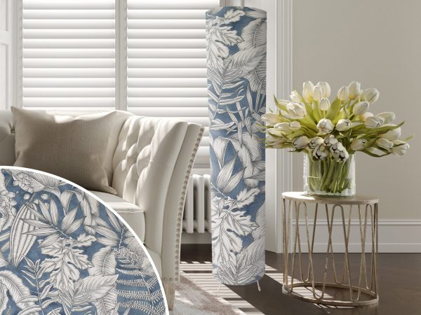 Blue Tropical Floor Lamp, Tropical Home Interior