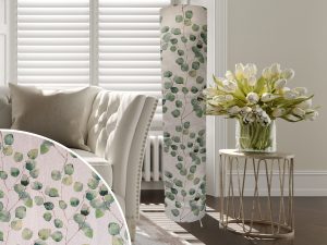 Honesty Green Floor Lamp, Botanical Lampshade