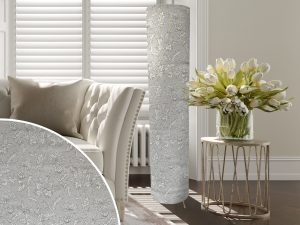 Grey Thistle Floor Lamp, Scottish Lampshade
