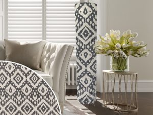 Marrakech Grey Floor Lamp, Modern Geometric Design