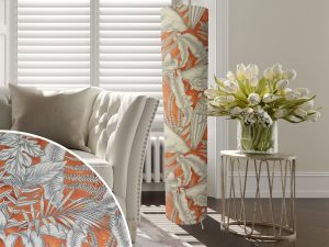 Tropical Orange Floor Lamp, Bold Interior Lighting