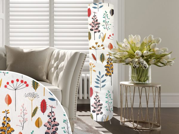 Scandi Flowers Floor Lamp, Scandinavian Home
