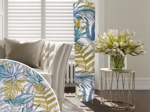 White Tropical Blue Floor Lamp, Modern Home Lighting