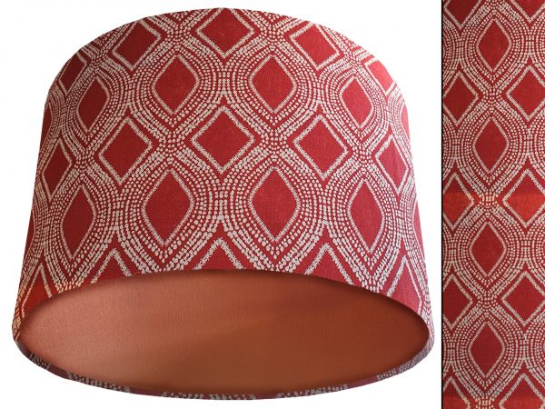 Boho Red Light Shade Copper, Bohemian Home Interior