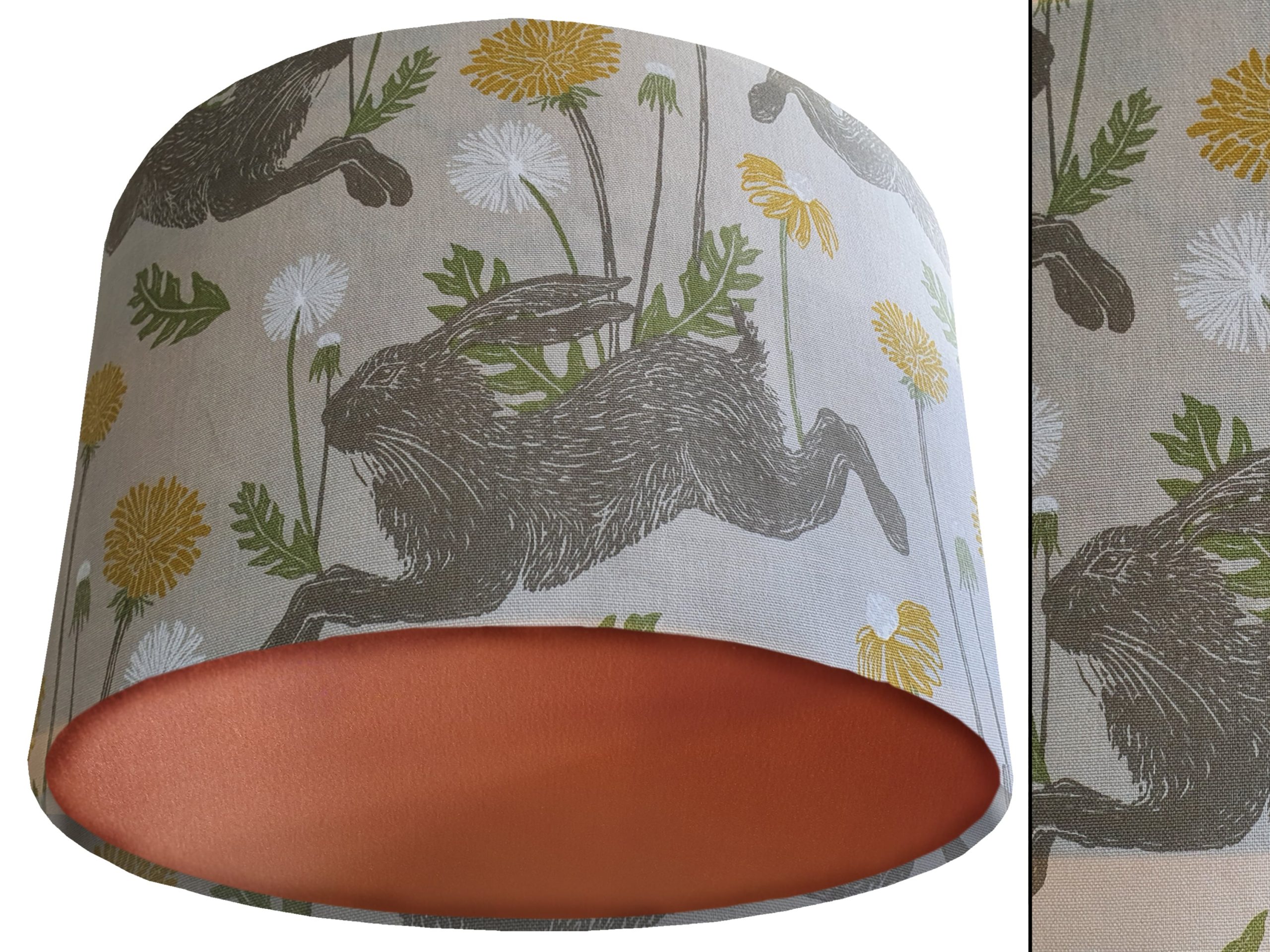 Countryside Rabbit Lamp Shade Copper, Classic Country Home