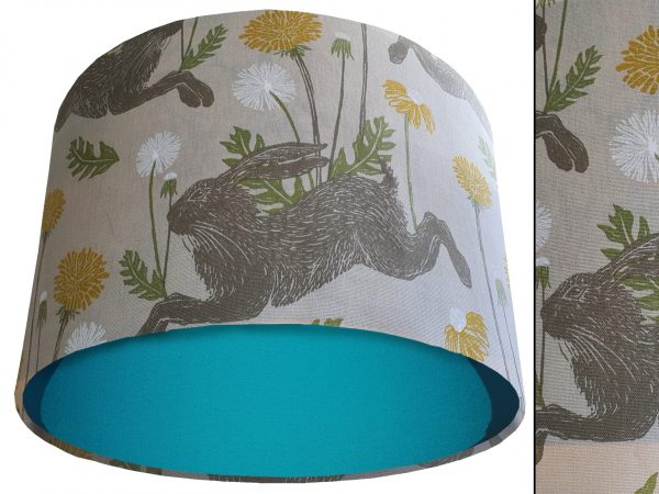 Country Rabbit Light Shade Teal, Country Home Interior