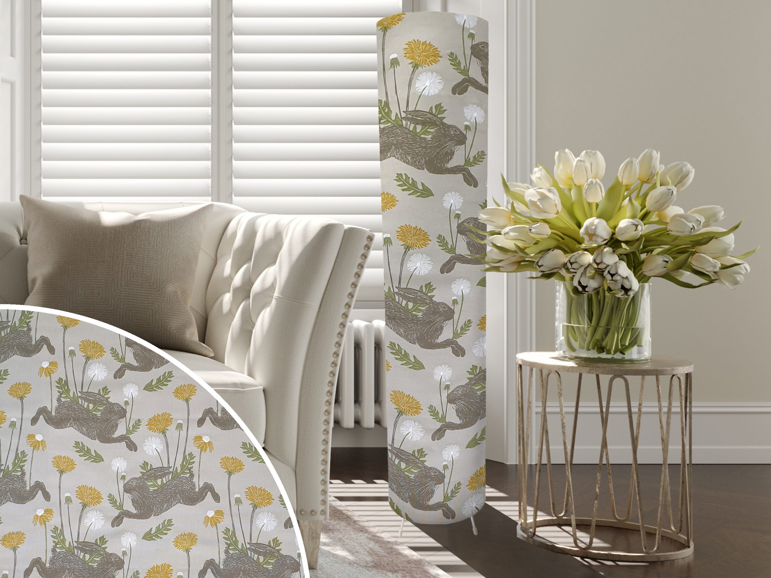 Country Rabbit Floor Lamp, Ambient Mood Lighting