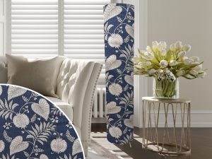 Blue Paisley Floor Lamp, Stylish Home Interior