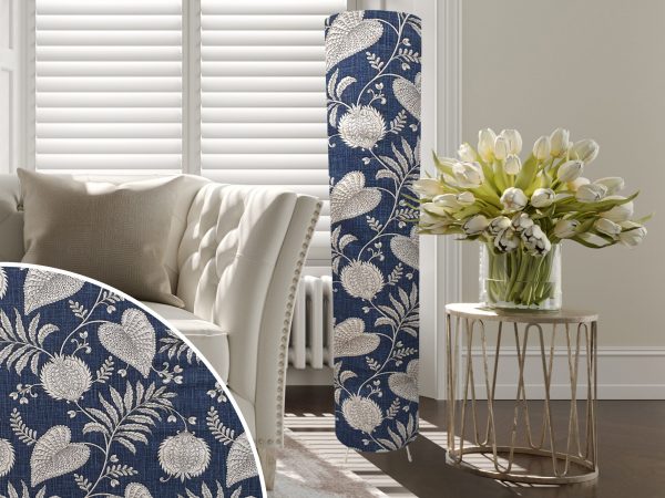 Blue Paisley Floor Lamp, Stylish Home Interior